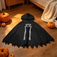 thumbnail image 2 of Girls Hooded Jumpsuits Long Sleeve Graphic Bluses Halloween Theme Dress Up Party Stylish Performance Tops for Girls, 2 of 8