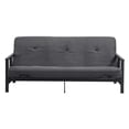 thumbnail image 2 of Harlow Full Metal Arm Futon with 6” Thermobonded High Density Polyester Fill Futon Mattress, 2 of 9