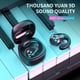 thumbnail image 2 of Auriculares Inalámbricos Kearding Bluetooth 5.0 con Control Táctil y Gancho para la Oreja Oro, 2 of 6