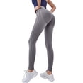 thumbnail image 3 of Anti Celsior Cellulite 3D Leggings Womens Resistance Band Leggings Scrunch Butt Lifting Leggings Sculpting Yoga Fitness Pants Tummy Shaping Pants High Waisted Slim Move Cellulite Leggings Grey XL, 3 of 6