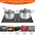 thumbnail image 6 of iMounTEK Pots and Pans Set, 7-Piece, 18/8 Stainless Steel Cookware Set, Includes Saucepan, Skillet, Stockpots, Cooking Set with Glass Lids, 6 of 9