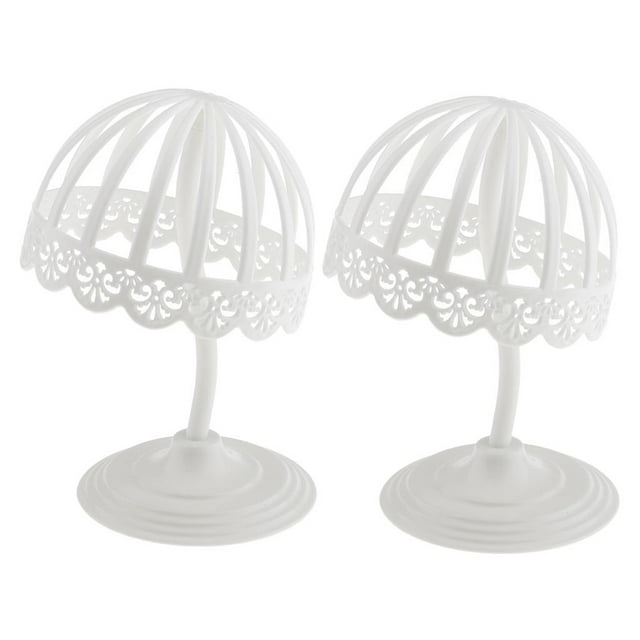 2x Soporte de Exhibición de Sombrero Independiente, Estante de Almacenamiento de Soporte de Estante de Pelucas de Sombreros Blancos Salvador Soporte de exhibición de sombrero