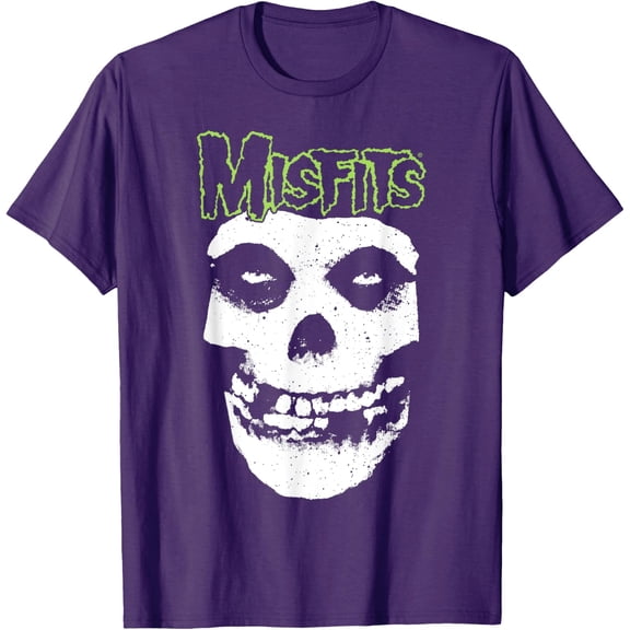 Misfits Green Logo Skull Graphic T-Shirt, Size S-5XL