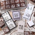thumbnail image 4 of Set de Sellos de Números SWEETDEER de Madera 0-9 con Diseño Floral, 4 of 7