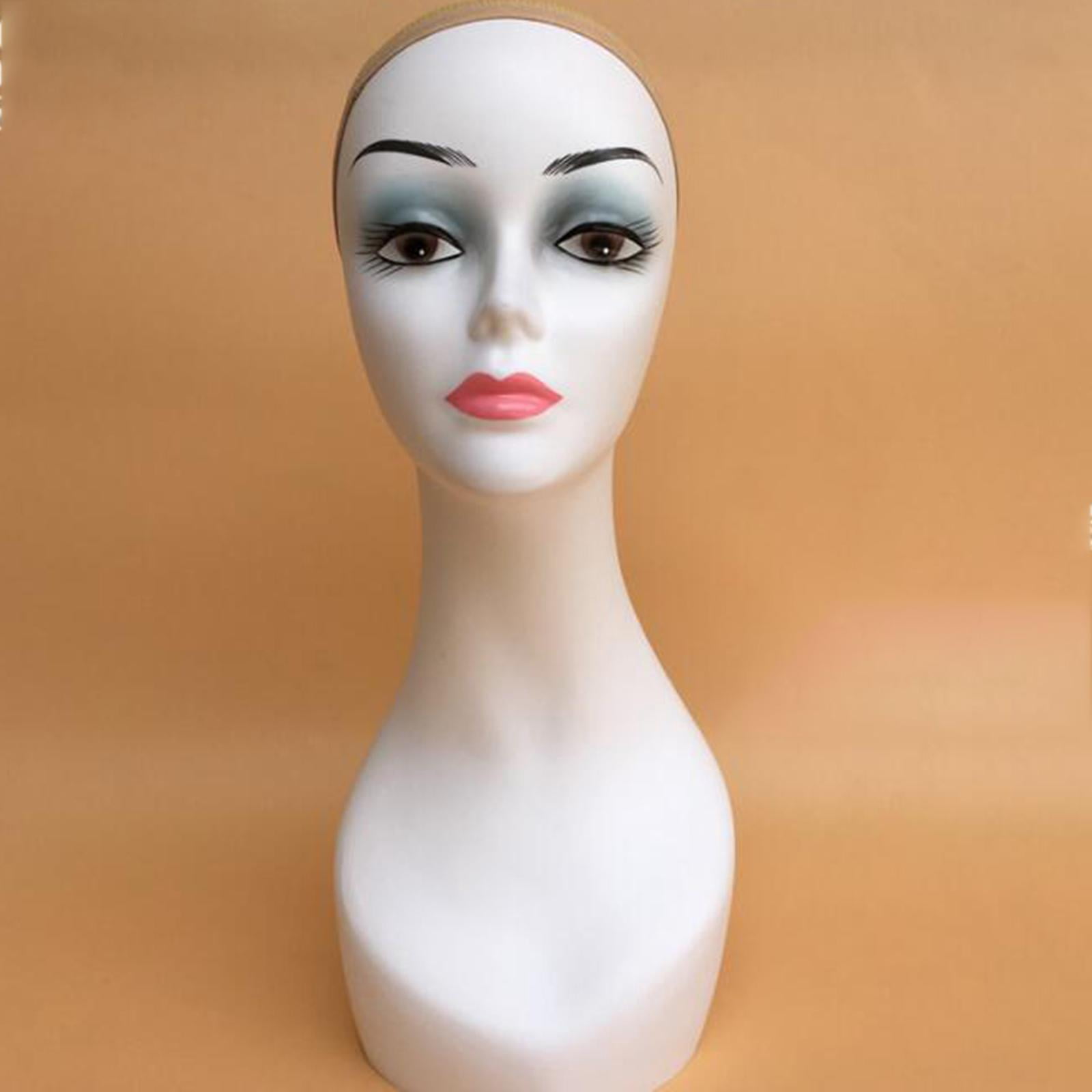 Mannequin Display Head Holder Multipurpose Female Manikin  Display Stand for Necklaces Jewelry s Displaying Glasses