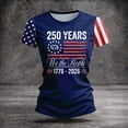 thumbnail image 4 of Iaqnaocc We The People American Flag Womens Tops 4th Of July Summer Round Neck Retro Shirts Patriotic 250 anniversary usa flag Short Sleeve T Shirts for Women Navy XXXL, 4 of 5