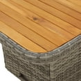 thumbnail image 3 of vidaXL 5 Piece Garden Dining Set with Cushions Grey Poly Rattan, 3 of 5