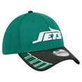 thumbnail image 3 of Men's New Era Green New York Jets Visor Hit 39THIRTY Flex Hat, 3 of 5