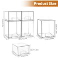 thumbnail image 4 of Organizador para biberones Qunland, 4 piezas, apilable, cajones transparentes, 4 of 7