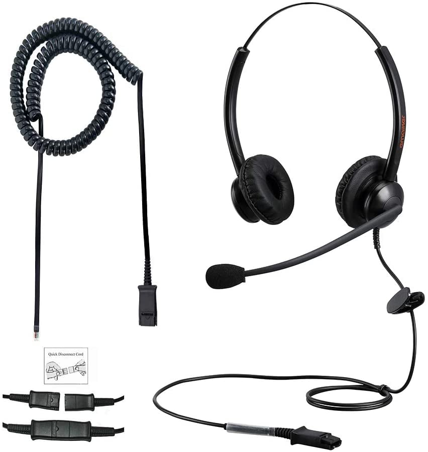 corded telephone headset