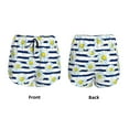 thumbnail image 3 of Salouo Daisy Striped Nautical Print Women's 2 in 1 Running Shorts Double-Layer Shorts Athletic Workout Gym Yoga Shorts Running Shorts for Women-Large, 3 of 7
