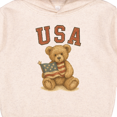 thumbnail image 3 of Inktastic Patriotic USA Teddy Bear with American Flag Toddler Hoodie, 3 of 4