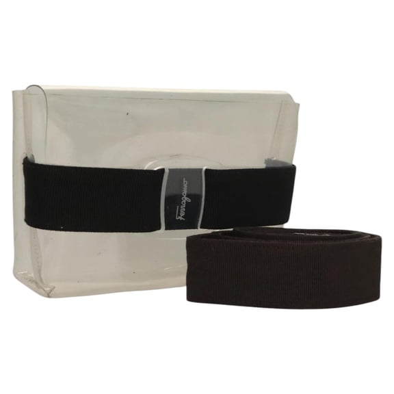 Pre-Owned Salvatore Ferragamo Vala Shoulder Bag Vinyl Clear Plastic Shoulder Bag Bag