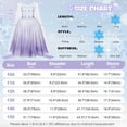 thumbnail image 5 of Benylion Girls Princess Costumes Snow Queen Princess Dresses Fancy Dress Up Clothes for Halloween Party Cosplay White for 11-12Years, 5 of 11