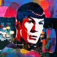 thumbnail image 4 of Stephen Chambers 20x20 Black Modern Wood Framed Wall Art Titled - Spock 2, 4 of 6