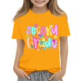 thumbnail image 2 of EnJoCho First Day of School Shirt for Girls Second Grade Back-to-School T Shirts Summer Cute Graphic Long Sleeve Crewneck Tops Back-to-School Tops for Elementar𝗒 Girls, 2 of 6