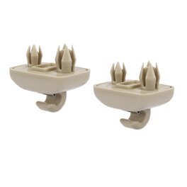 X AUTOHAUX 2Pcs Beige Coche Parasol Gancho Clip Soporte Retenedor 88217S04003ZA