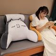 thumbnail image 2 of Bed Rest Reading Pillow Bed Rest Reading Pillow with Arm Support Cartoon Print Detachable Backrest Support Sofa Couch Pillow Cushion Backrest Support Pillow, 2 of 3