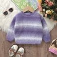 thumbnail image 5 of LYHaoo Slim Fit Sweater Baby Boys Girls Sweaters Knit Tie Dye Pattern Soft Warm Toddler Children's Sweater Pullover Coat 12-18 Months(Purple), 5 of 6