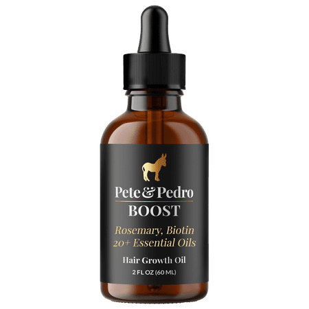 Pete & Pedro BOOST Hair & Beard Growth Strengthening Serum With Biotin & Rosemary, 2 oz