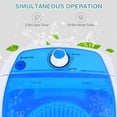 thumbnail image 5 of Portable Washing Machine, Mini Washer and Spinner Combo, 5.5lbs Washing Capacity, Semi-automatic Compact Laundry Machine for Apartment Dorm RV, 5 of 9