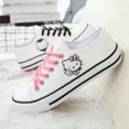 thumbnail image 1 of Zapatos de lona para mujer, zapatos de mujer con grafiti de dibujos animados de caña baja, zapatos de tela finos y transpirables de verano para estudiantes, zapatillas de deporte modernas y versátiles, 1 of 5