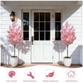thumbnail image 3 of 6-foot artificial cherry blossom tree in blanca pot - realistic fake sakura tree para indoor/outdoor home, garden, oficina, y wedding decor (single), 3 of 6