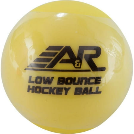 A&R Sports Low Bounce Hockey Ball, Yellow (Below 32°)