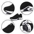 thumbnail image 3 of Mujeres corriendo zapatillas zapatillas transpirables cómodas absorción de golpes tenis zapatos de tenis deslizamiento ocio gimnasio calzado ligero caminar negro Eigraketly AP003947-01, 3 of 7