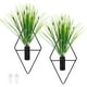 thumbnail image 1 of Uxcell 2 Set Decoración de Pared con Plantas, Macetas Colgantes con Planta Acuática Artificial, Jarrón Colgante de Metal en Forma de Diamante para la Habitación [Negro], 1 of 7