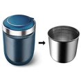 thumbnail image 3 of Car Ashtray, Car Trash Can With Lid And Led Light, Built-In Button Battery, Detachable, Blue, 3 of 3