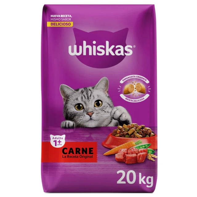 Croquetas Para Gato Whiskas Adulto Carne Original 20 KG