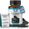 TrueMed Activated Charcoal Organic Coconut Shell Derived Charcoal Capsule,1200mg, 60 Capsules, Support Detox & Digestive Health, Activated Charcoal Capsules for Health-Conscious Individuals