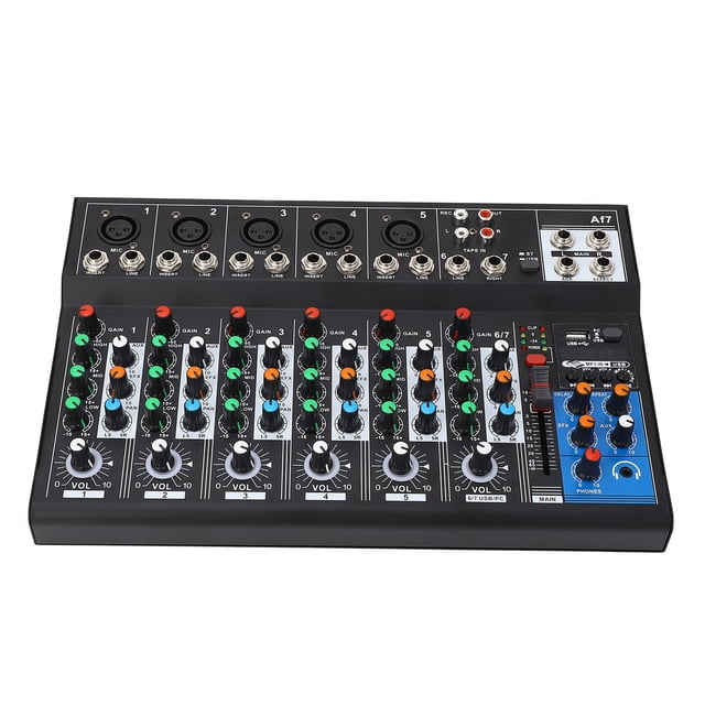 Batidora De Sonido De 7 Canales, Batidora De Sonido Profesional De Bajo Ruido Para El Hogar