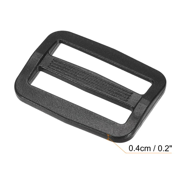Uxcell Plastic Slide Buckle for 2.5cm Width Band Sewing Fasteners Black  50Pack 
