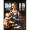 thumbnail image 2 of da Vinci, Leonardo 15x18 Black Modern Framed Museum Art Print Titled - Madonna of the Carnation, 2 of 4