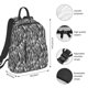 thumbnail image 2 of Disketp Zebra Mochila Ligera e Impermeable, Mochila de Día Resistente para Viajes, Senderismo y Uso Diario para Hombre y Mujer, 2 of 7
