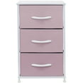 thumbnail image 6 of Sorbus 3 Drawer Nightstand Dresser, Pink, Kid Friendly Design, 17.75” L x 11.87” W x 28.75” H, 6 of 9
