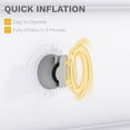 thumbnail image 6 of Uforic FullXL Air Mattress with Headboard, 18" Inflatable Bed with Built-in Pillow, Includes Portable Electric Pump, Brown – Perfect Queen-Size Air Bed for Camping, Home Guests and Daily Use, 6 of 8