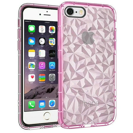 Apple iPhone 6 Plus Phone case 6s Plus Phone Case, by Insten Diamond Pattern TPU Rubber Candy Skin Clear Case Cover For Apple iPhone 6 Plus/6s Plus