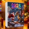 thumbnail image 1 of Countdown Sets 2 Advent Calendar Featuring Santa on Display 24 Day Countdown Calendar for Indoor Use Acrylic With -Sided Graphics, 1 of 6