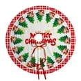 thumbnail image 3 of Christmas Decor Christmas Tree Skirt Holiday Party Scene Decoration Tree Bottom Apron Cloth Decoration Tree Skirt, 3 of 6