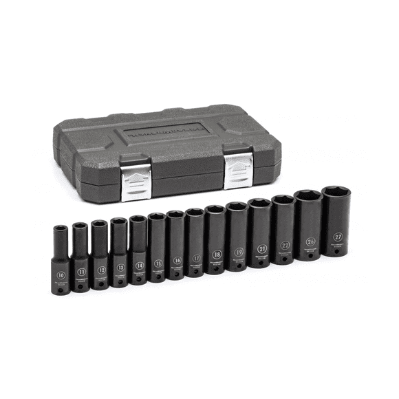 Set Dado Largo Impacto 6 Pts Mm 1/2 Plg Gearwrench 14 Pz 84955