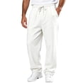 thumbnail image 3 of Boys Baggy Sweatpants Casual Elastic Waist Straight Wide Leg Open Bottom Athletic Joggers Sweat Pants with Pockets, 2XL, 3 of 9