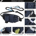 thumbnail image 3 of JVMU Running Sports Pet Waist Bag Multifunctional Outdoor Waterproof Anti-collision Belt Elastic Dog Leash & Poop Bag, Blue, 3 of 8