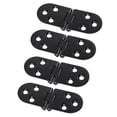 thumbnail image 3 of Flip Hinge - 4Pcs Zinc Alloy Black Door Flap Hinge Table Flip Hinge for Cabinet Hardware Accessory, 3 of 8