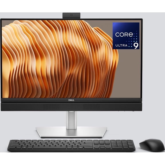 Dell Pro 24 All-in-One Plus Desktop Computer, 23.8” FHD Display, Intel Core Ultra 9 285, 32GB RAM, 1TB NVMe SSD, Webcam, USB-C, HDMI, DisplayPort, Wi-Fi 6, Bluetooth, Windows 11 Pro