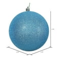 thumbnail image 2 of Vickerman 2.75" Turquoise Glitter Ball Ornament, 12 per Bag, 2 of 4