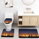thumbnail image 1 of ABPHQTO Rebaño gireaffes en Sunset Juego de alfombras de baño de 3 piezas Alfombra de baño Alfombra de contorno y tapa de inodoro ABPHQTO Cont-CHAPPLE-32878, 1 of 2