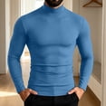 thumbnail image 4 of Hvogkswy Compression Shirt Men, Turtleneck Dry Workout Base Layer Undershirt Thin Stretchy Slim Comfy Long Sleeve Tops, 4 of 6